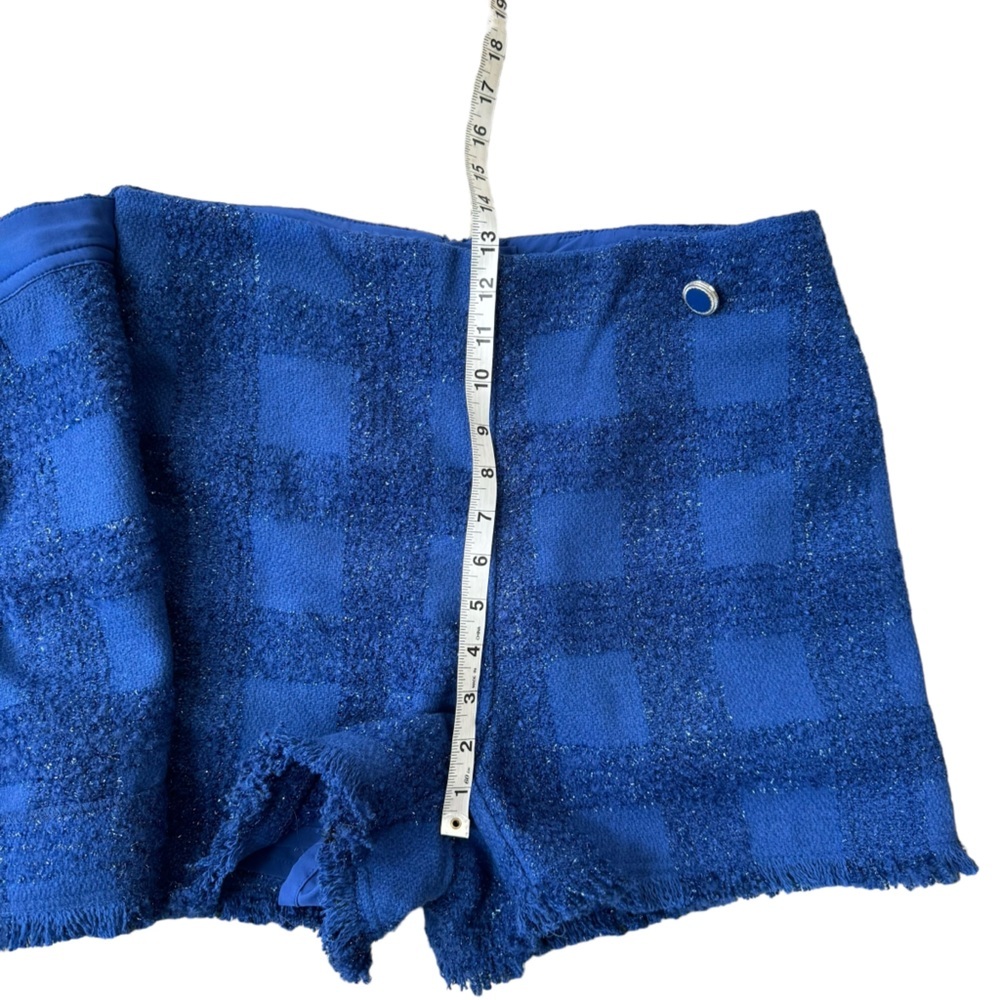House of Harlow 1960‎ Womens 2pc Blue Wool Tweed Blazer & Skirt(Skort) Set Sz. M - Picture 10 of 16